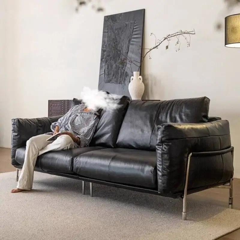 

Italian Oversized Living Room Sofas Black Puff Nordic Japanese Living Room Sofas Boneless Cute Divano Soggiorno Furniture Home