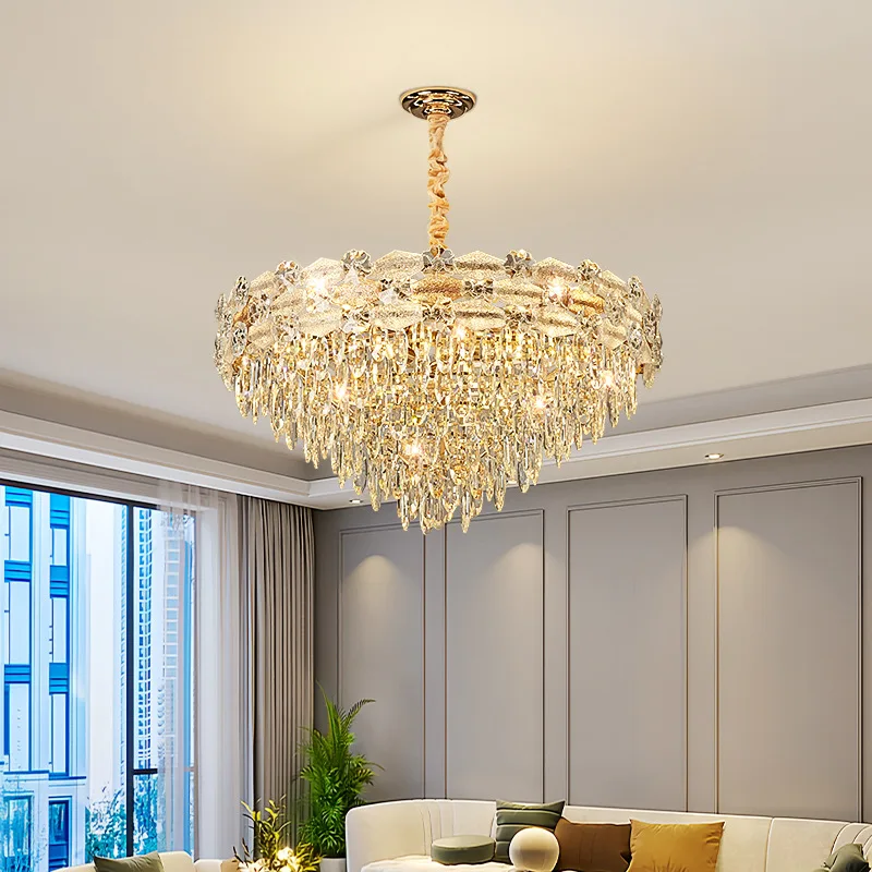 

New Shape Creative Crystal Chandelier Atmospheric Living Room New Design Luxury High Quality Bedroom Round/Oval Dining Room Lamp