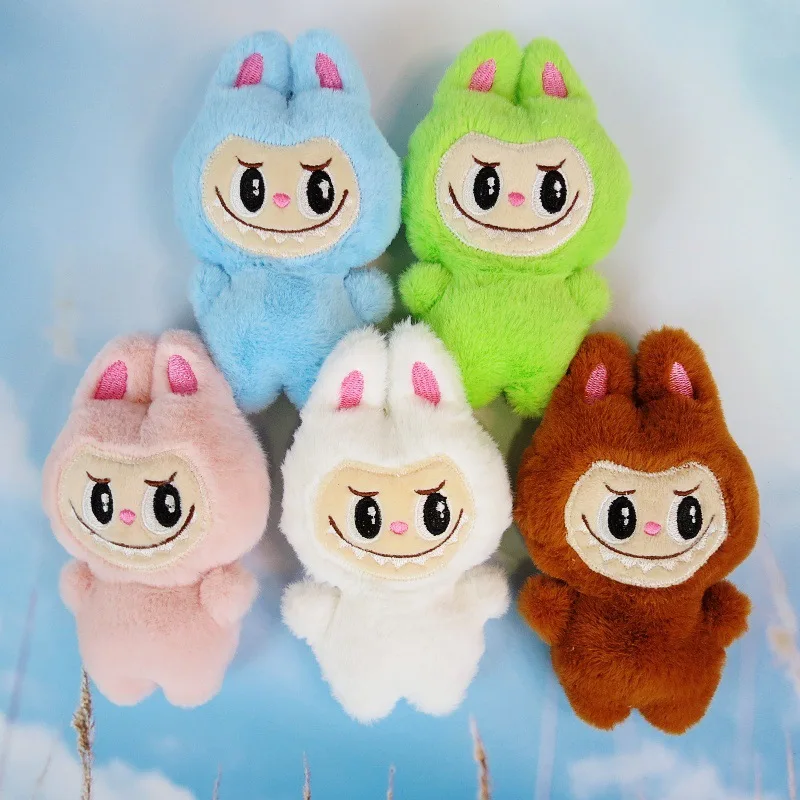 5pcs/lot  Labubu Plush Toy Kawaii White Labubu Stuffed Plushies Toys for Pillow Children Key chain accessories doll  Toys