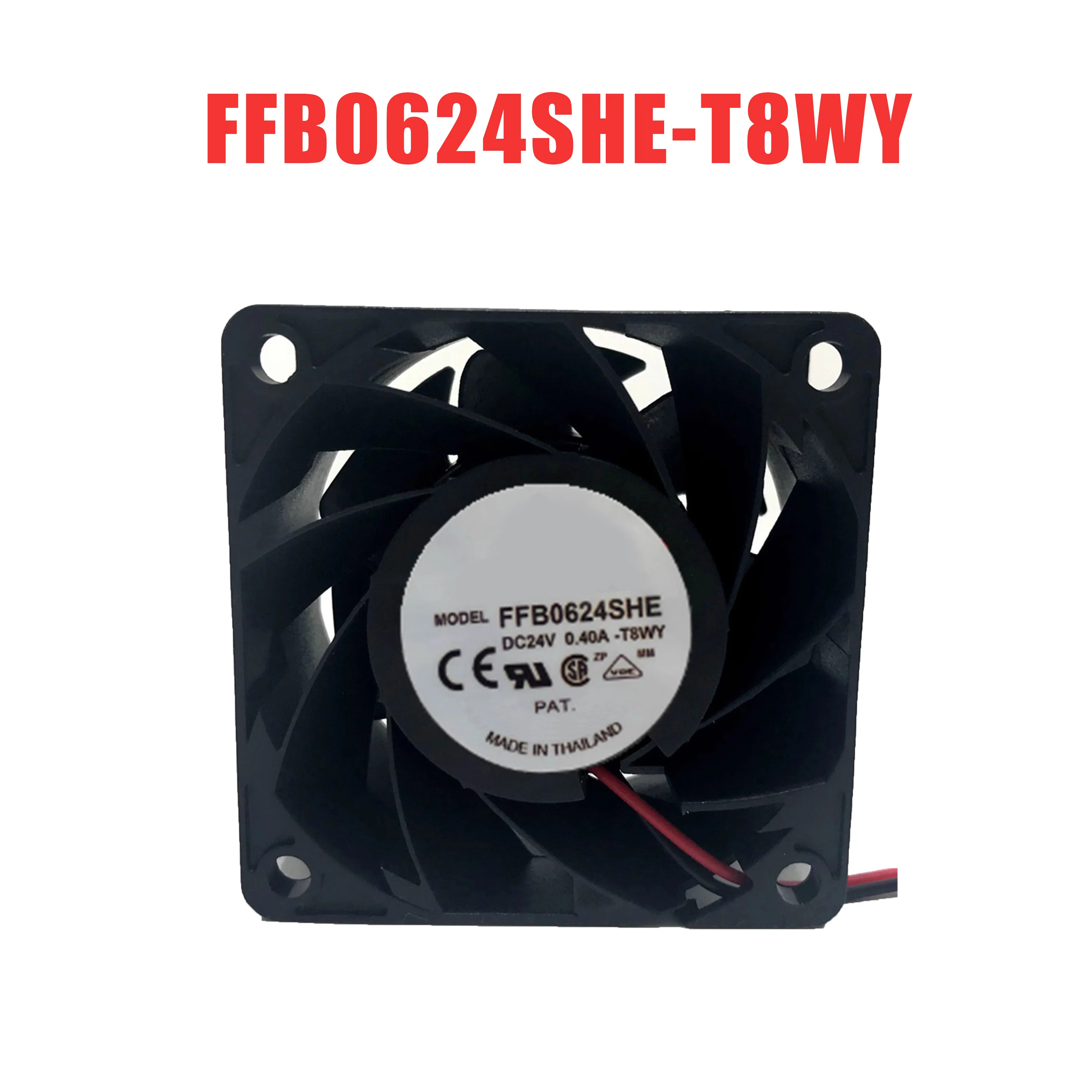 Cooling Fan For DELTA FFB0624SHE-T8WY 60x60x38mm DC24V 0.40A 2lines New