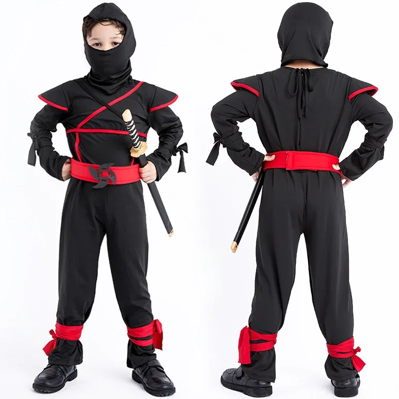 Halloween Child Costume Boys Assassin Cosplay Party Fantsia Jumpusit Outfit