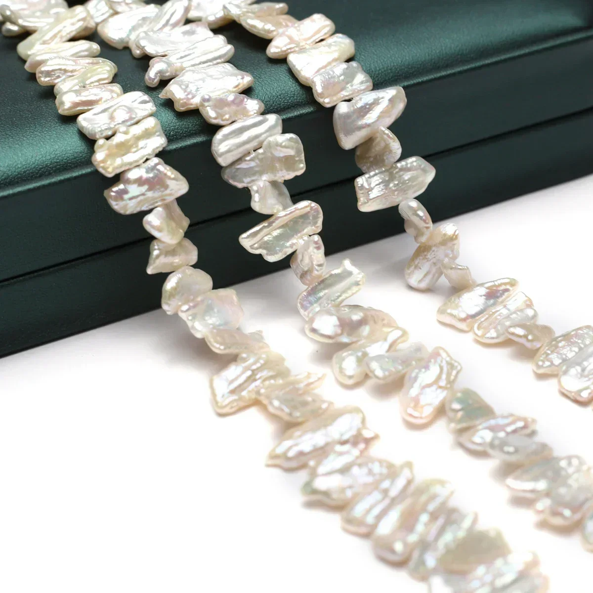 8x16mm5A Natural Freshwater Baroque White Pipa Isolated Bead HandPicked Women Gift Jewelry MakeDIY Necklace Bracelet Accessories