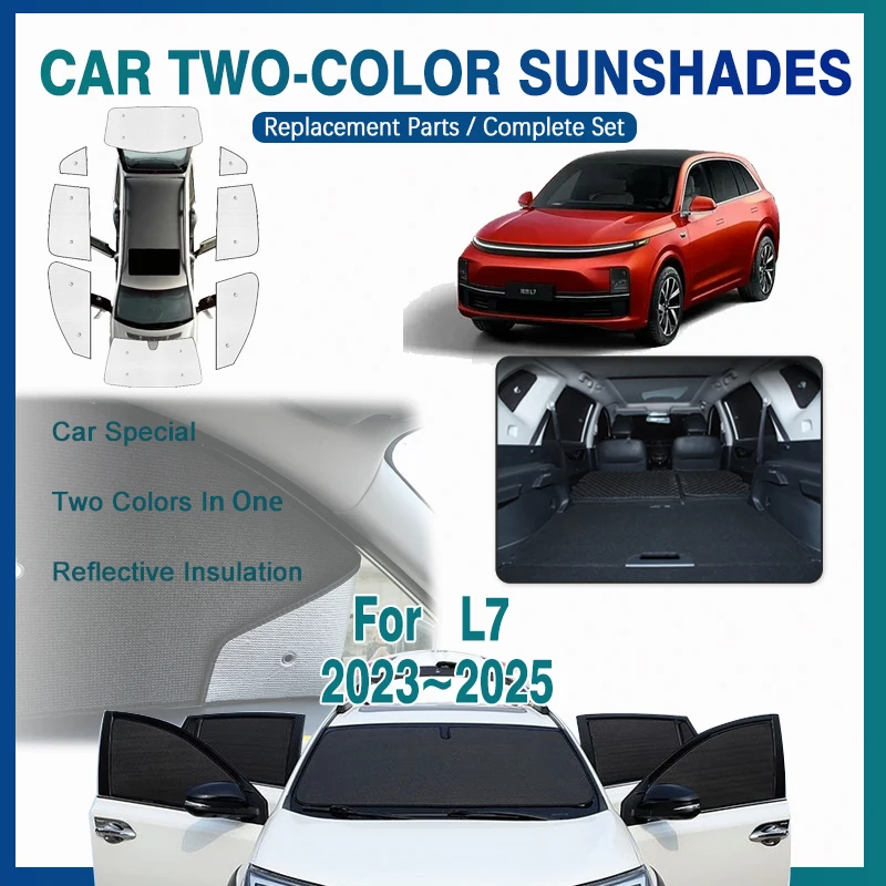 For Li L7 Accessories Lixiang L7 2023 2024 2025 Car Coverage Sunshade Covers Sun Protection Window Sunshade Covers Accessories