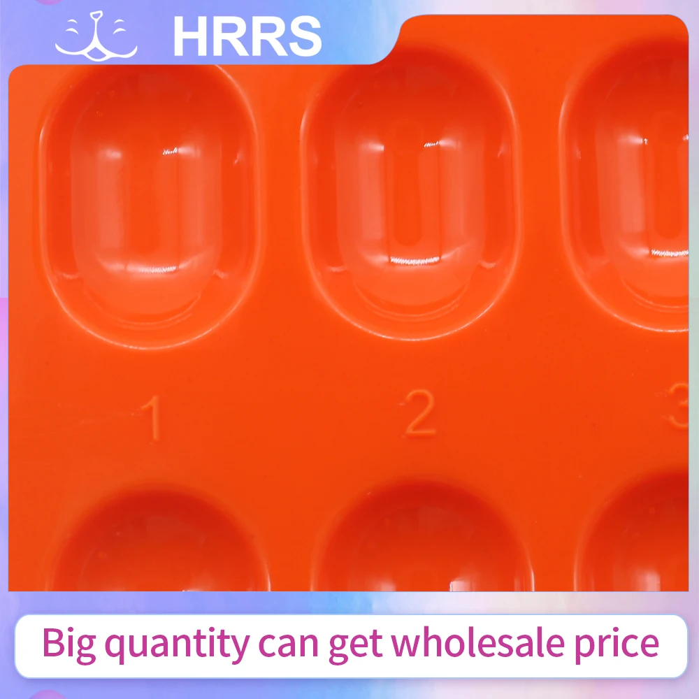 1PC Dental Resin Shading Box 19 Holes Mix Composite Hood Resin Shading Protector Container Orange Shading Boxes