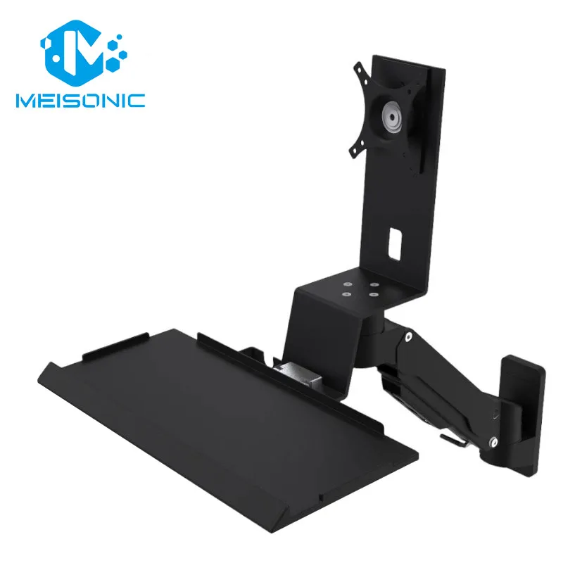 Hot Sale Heavy-Duty VESA Wall Mount Bracket Keyboard Stand Stadium Screen Arm 90 Degree Multiple Color Options Available