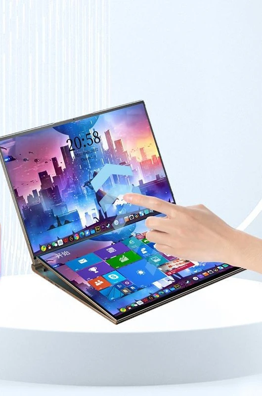 Touch dual screen touch screen laptop metal game book business light and thin portable