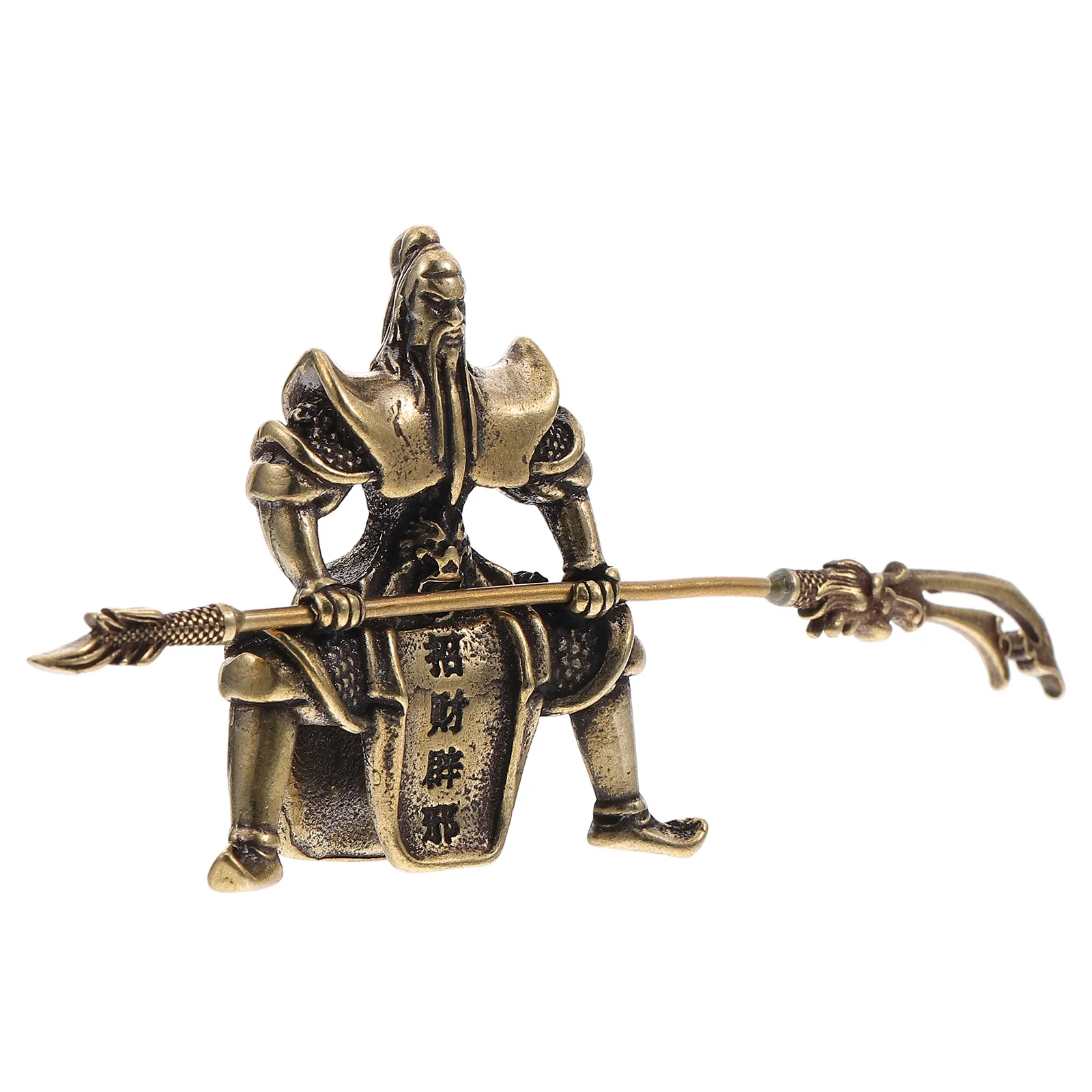 

Copper Guan Tea Pet Desktop Crafts Creative Table Ornament Bronze Ware Home Decoration Guan Crafts Kuan Gong Room Tea Pet