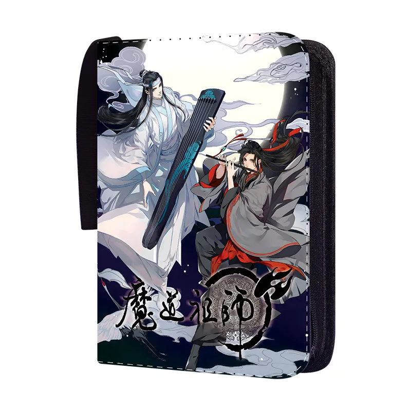 『魔道祖師』大容量カードアルバムブック。4マスまたは9マスで、400枚または900枚のカードを収納可能。ファスナー付きで、整理整頓に便利。誕生日プレゼントに最適。