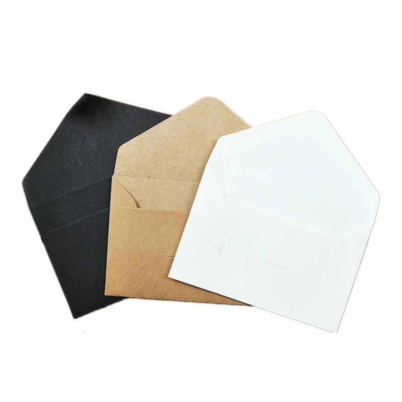 20pcs/lot Kraft Paper Envelopes Retro Business Visiting Name Card Storage Envelopes Organizer Postcard Pocket Office Supplies