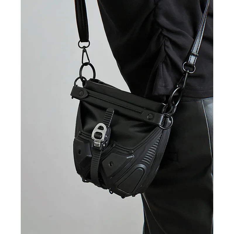 

Женские черные сумки через плечо в моторном стиле, модная сумка подмышки в стиле гранж, женская сумка Y2k, тренд 2025, новые сумки и кошельки