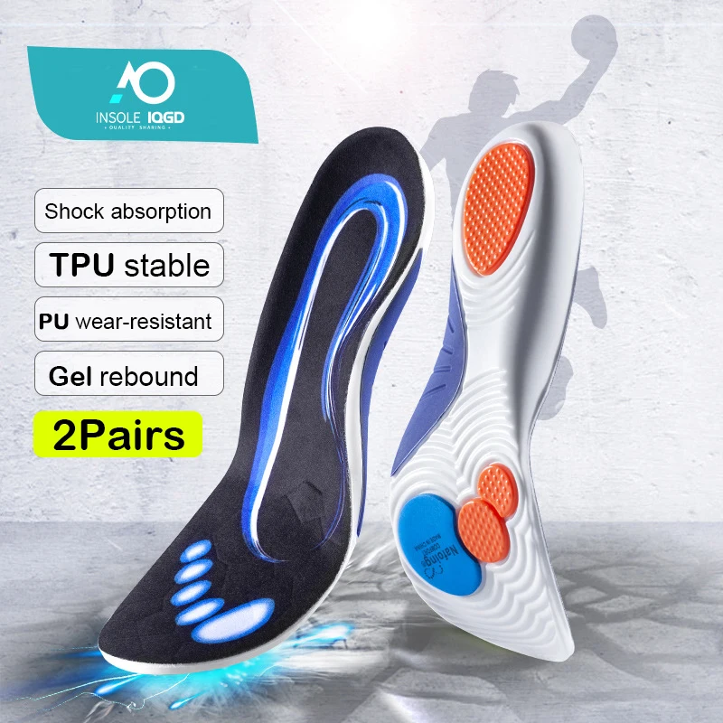 

2 пары спортивных стельок для обуви, амортизирующая подошва, дезодорант, дышащая подушка, стельки для бега для ног, мужчин и женщин, поддержка свода стопы