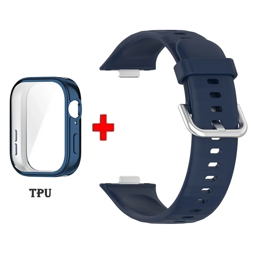 TPU Case+Silicone Strap for Huawei Watch Fit 3 Strap Replacement Band for Huawei Watch Fit3Watch Band With Case Screen Protector