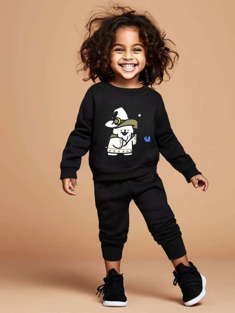 

Осенний комплект детской одежды для мальчиков, детские спортивные толстовки, пуловеры, топ с героями мультфильмов и штаны, костюм из 2 предметов, спортивные костюмы с длинными рукавами и надписью