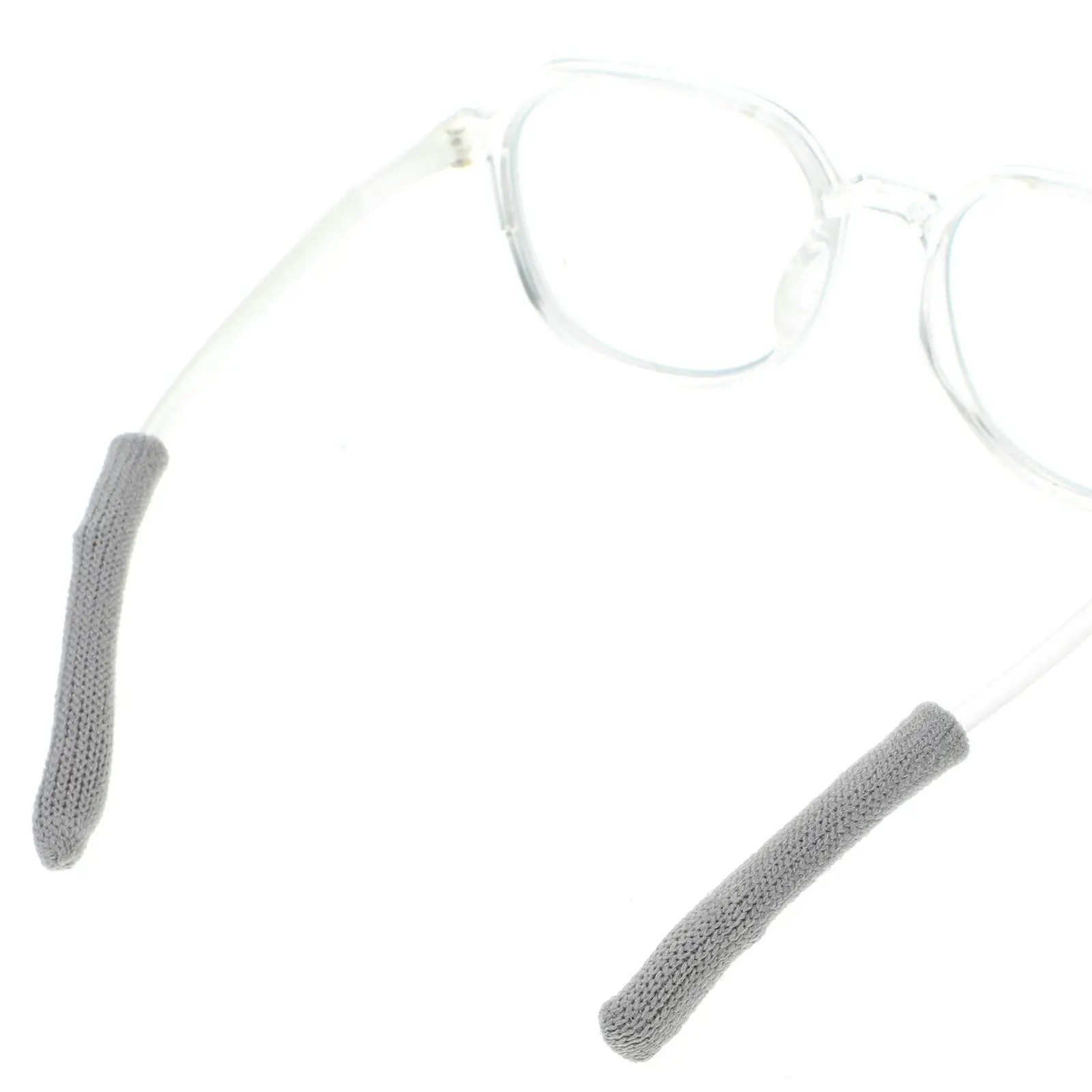 

2Pairs Eyeglass Temple Tips Sleeves Soft Skin Friendly Reusable Ear Cushions for Most Eyewear Glasses Arm Covers Eyeglasses Ear