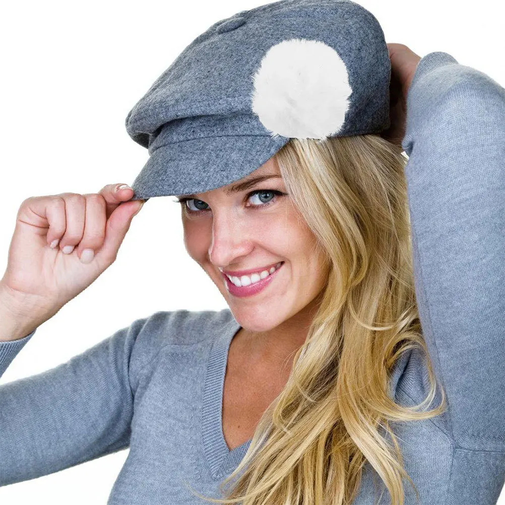 12 قطعة عيد الميلاد بوم بومس الأبيض الكرة كليب القبعات إكسسوارات أحذية DIY بها بنفسك المشاريع الحرفية قبعة بوم بومس فو الأبيض