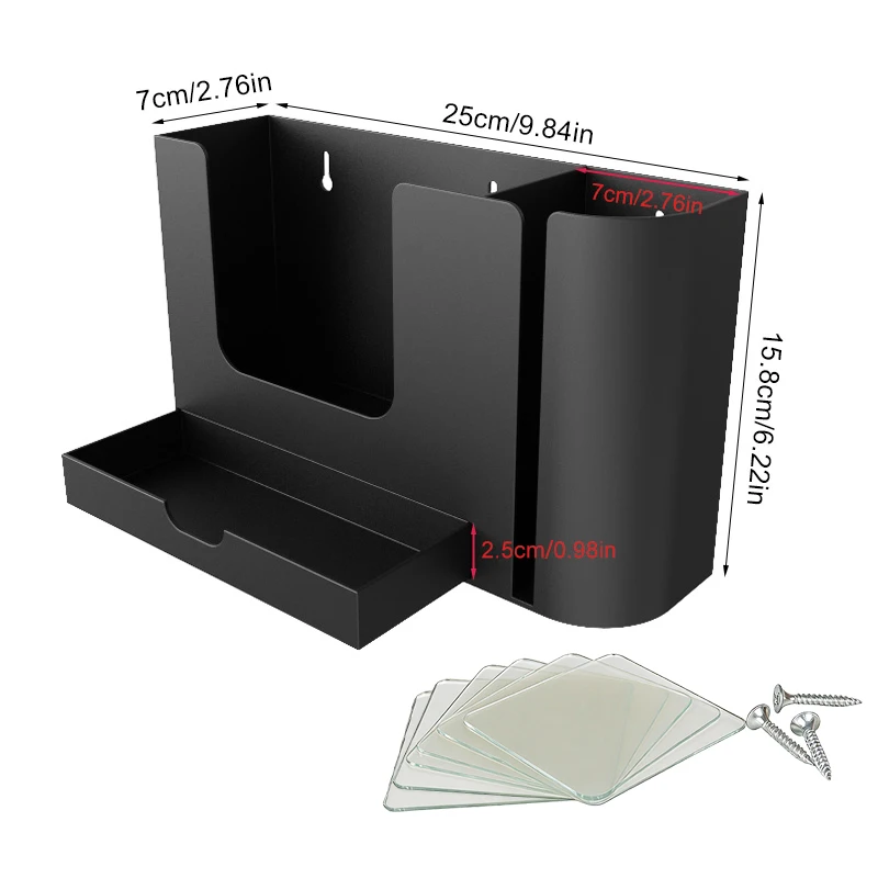 

1PC RV Wet Area Storage Rack For RV Campervan Van Multi-Functional Storage Box Door Shelves Without Drilling Holes