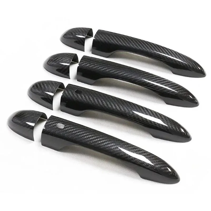 

Real Dry Carbon Fiber Side Door Handle Covers For Maserati Ghibli 14-22 QUATTROPORTE 13-22 Levante 16-22 Exterior Accessory 4PCS