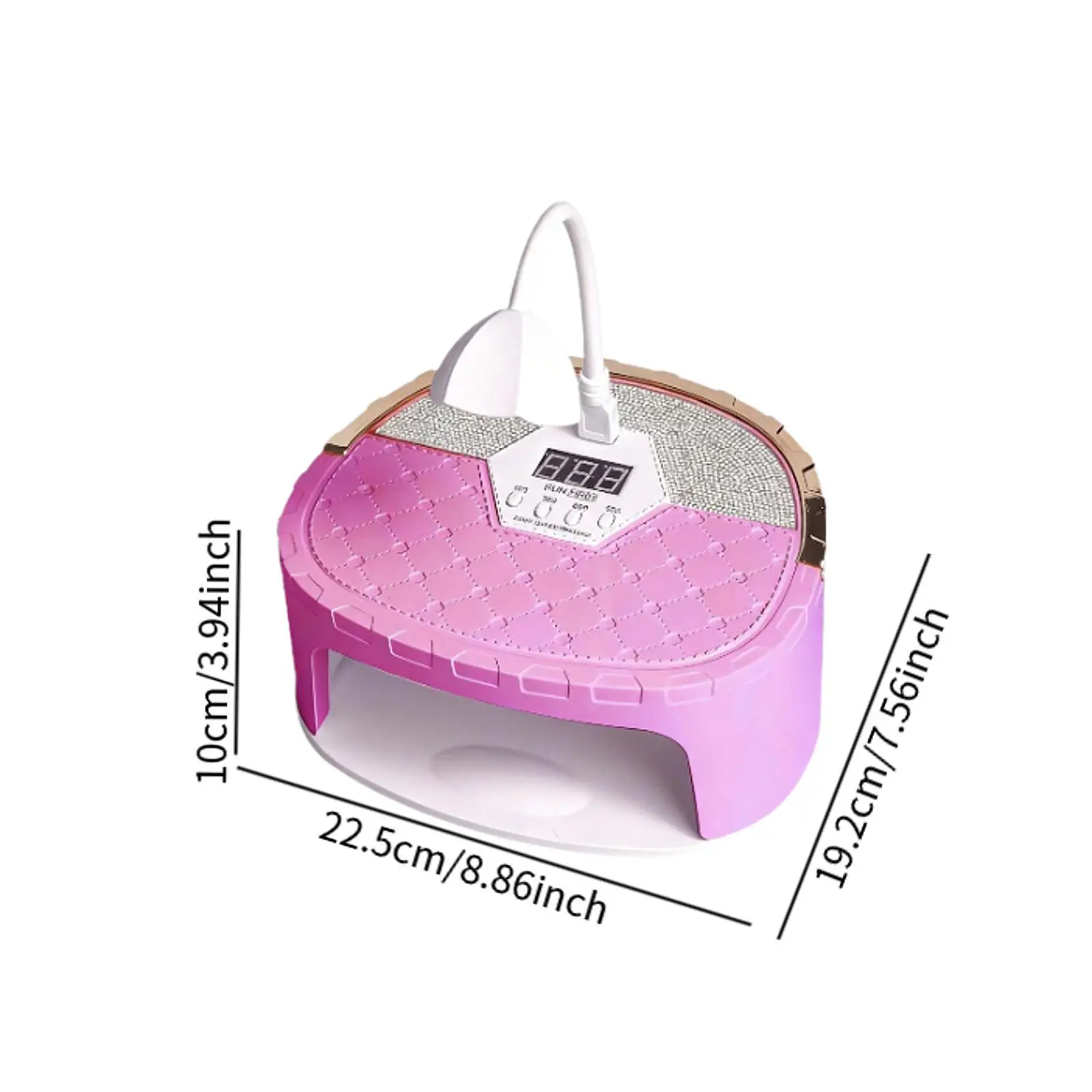 LED-nagellamp Nageldroger 45 LED-kralen 288 W Lage warmtemodus met 4 timerinstellingen voor salon Thuis Handdetectie Veelzijdig Sneldrogend