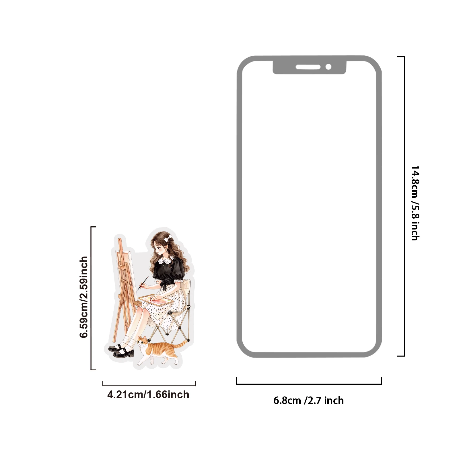 Etori Life 30개 귀여운 그림 소녀 캐릭터 일 - Laptop Accessories Girls 리뷰 및 가격