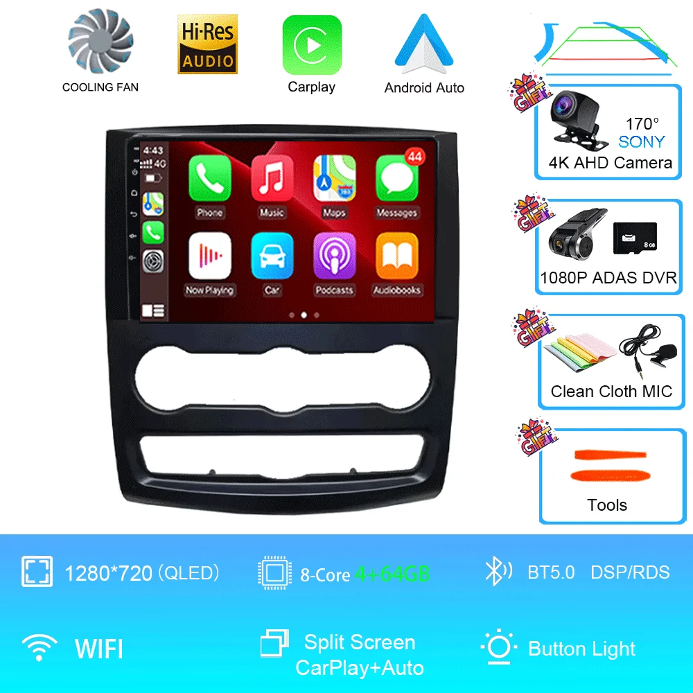 10 inch Android 16 autoradio multimediasysteem video voor Mercedes Benz Sprinter speler GPS stereo CarPlay+auto WIFI+4G DSP