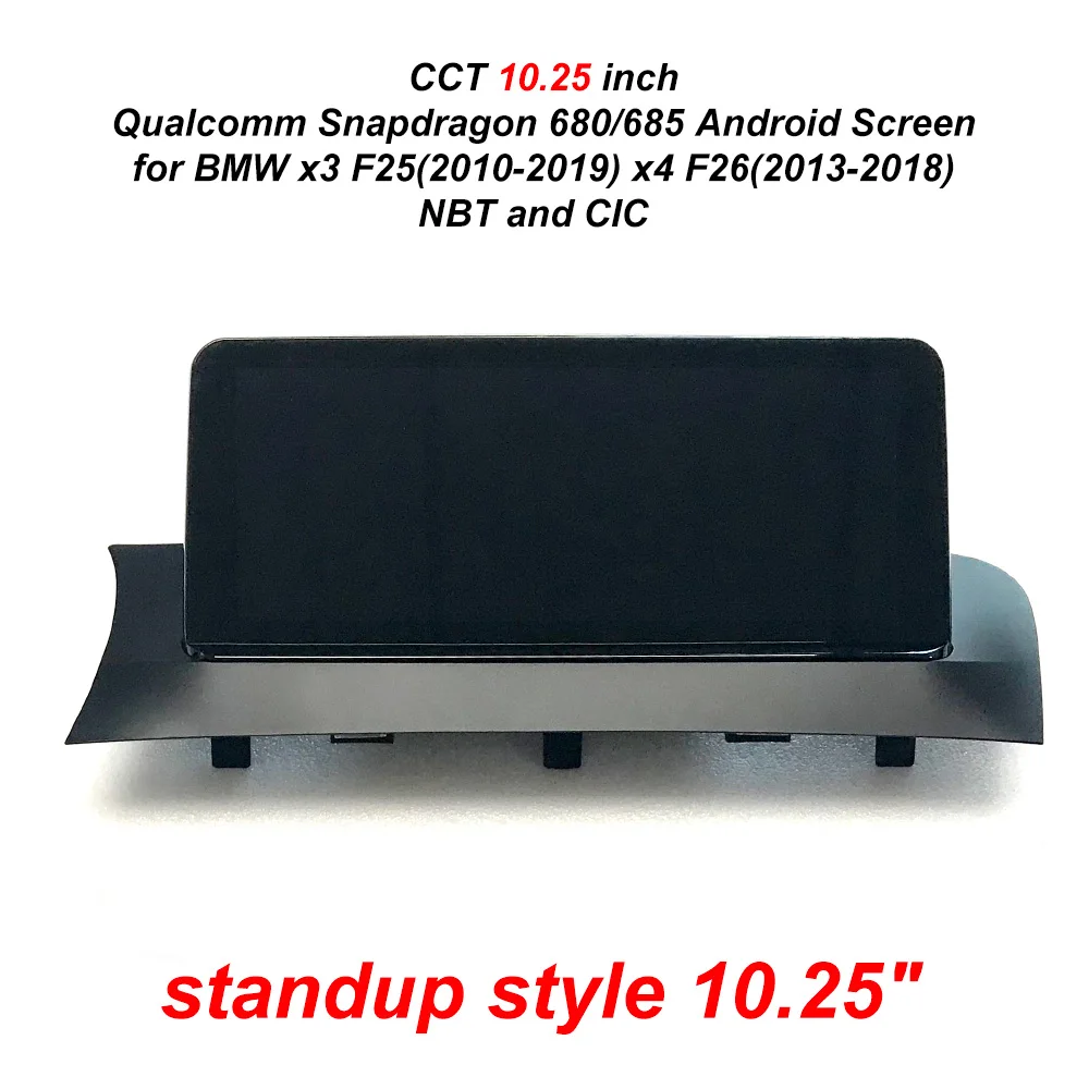 CCT x3 x4 F25 F26 NBT CIC 10.25 Newest 12.3 1080P Qualcomm Snapdragon Android Wireless CarPlay Screen GPS Multimedia Navigation