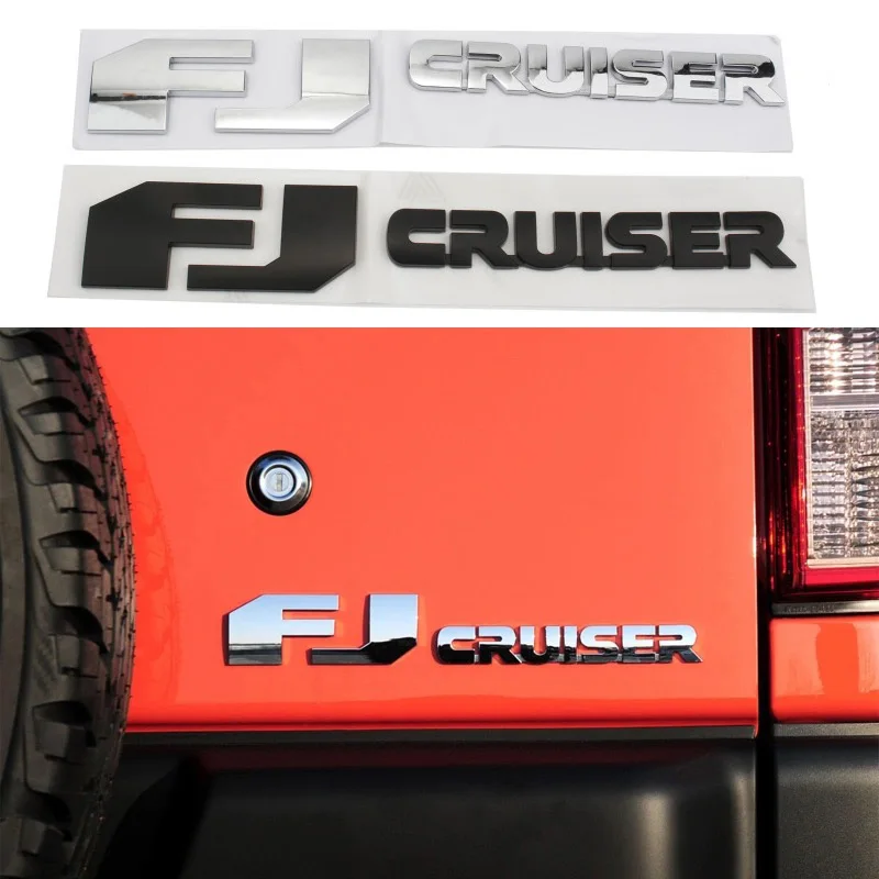 

3D FJ Cruiser Letter Car Stickers and Decals For For Toyota FJ Cruiser Car Rear Trunk Body Emblem Badge Stickers Accessories