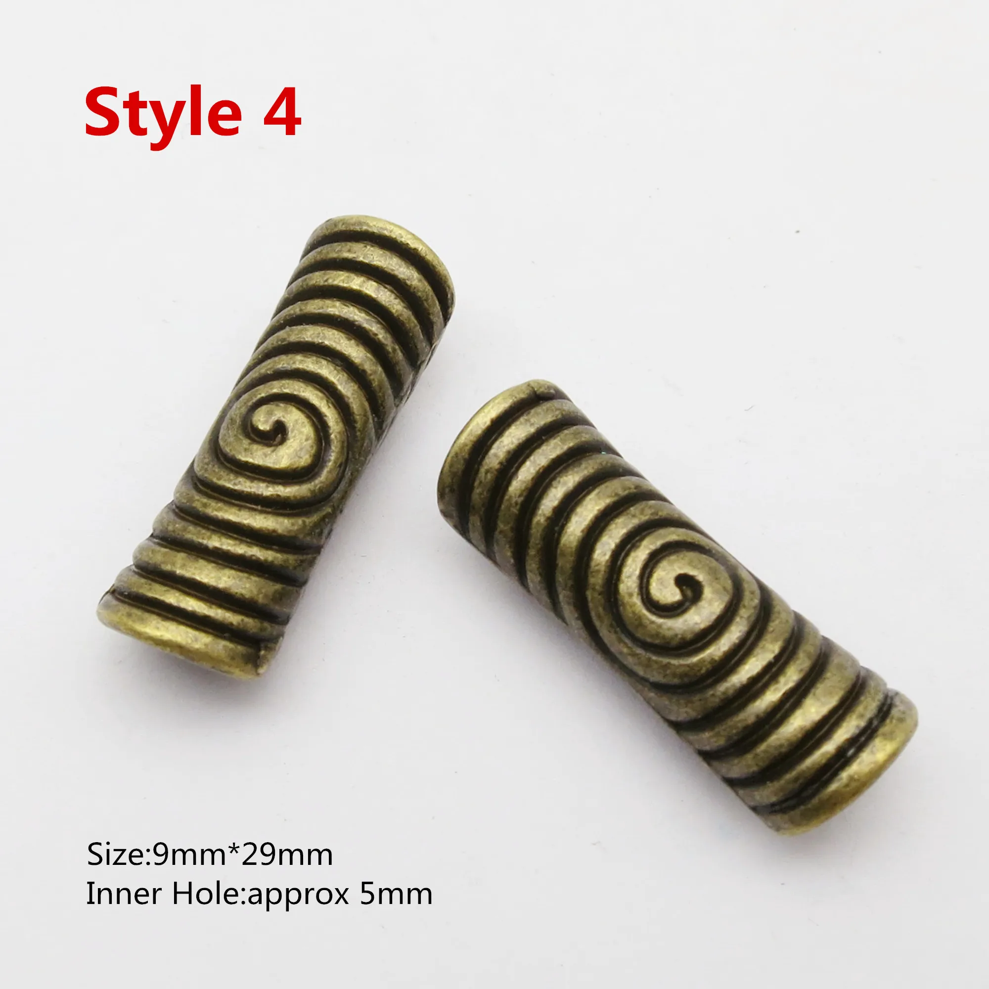 2 قطعة الخرز الفايكنج الرونية لصنع المجوهرات Dreadlock الشعر اللحية الخرز أنبوب لتقوم بها بنفسك الملحقات