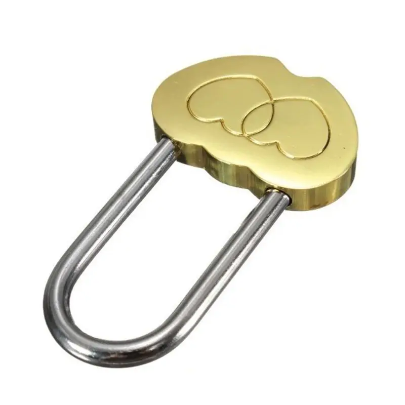 Personalized Padlock Engraved Double Heart Love Lock Valentines Anniversary Day Drop Shipping
