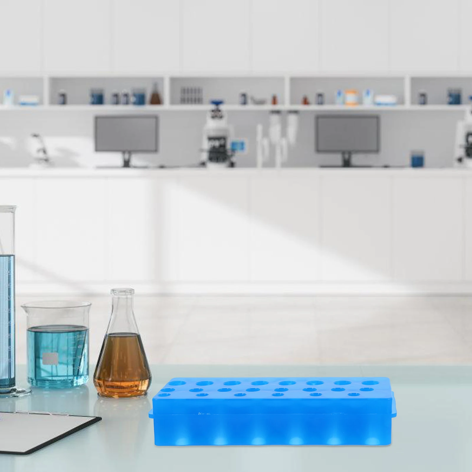 

26 Holes Plastic Test Tube Holder Lab Storage Organizer Compact Rack For 0.5Ml 1.5Ml 2Ml Tubes Sample Tube