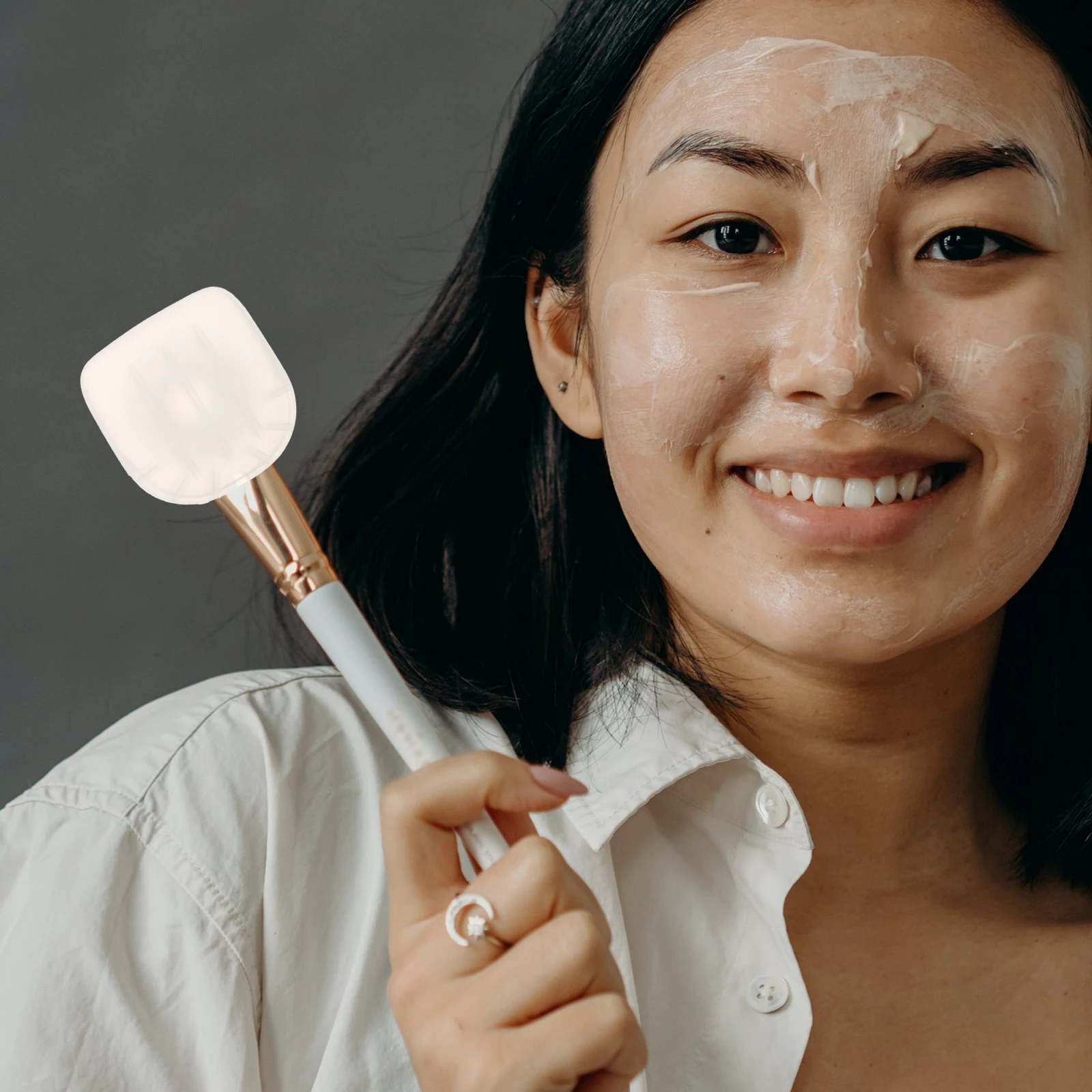 4pcs Makeup Brush Anti-loss Cover Holder Container Pink Black Translucent Red Protective Case Storage Organizer