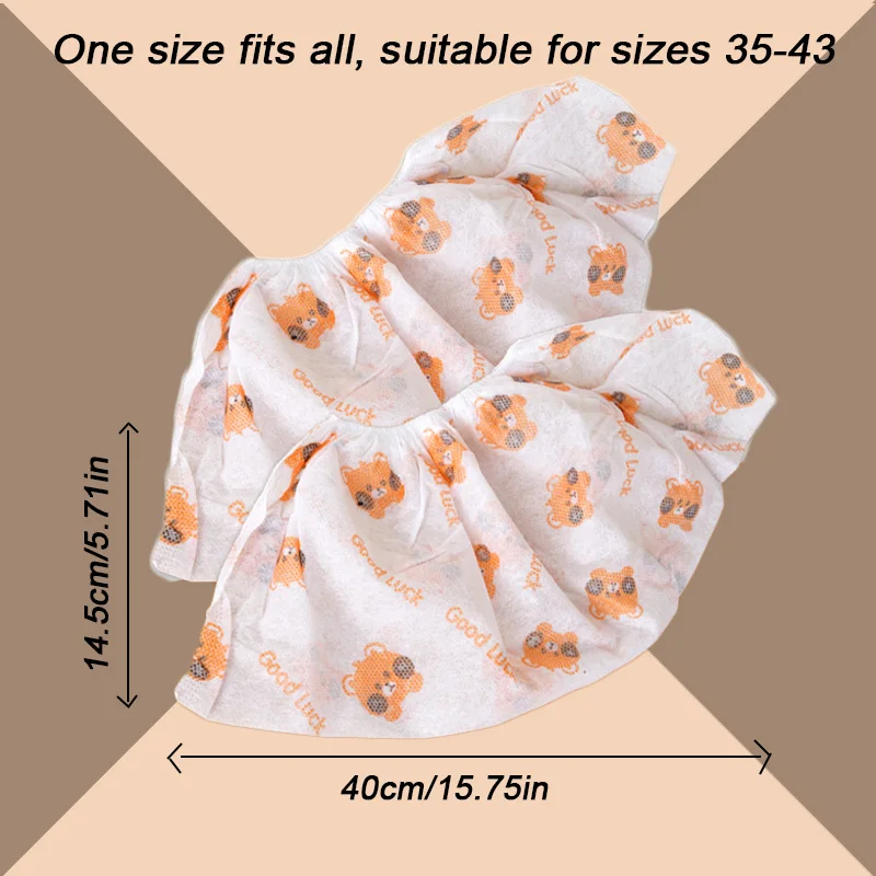 50 عبوة من أغطية الأحذية الكرتونية - شباشب الضيوف الداخلية/الخارجية للحفلات من Super Bowl للحماية من الطين والثلج