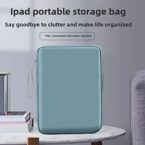 Surfplattaväska 7,9-12,9 tums handväska för iPad Pro Samsung Xiaomi-fodral stötsäker bärbar påse flera fickor surfplattafodral 8 best sales iPad Pro 12.9 väska - №8