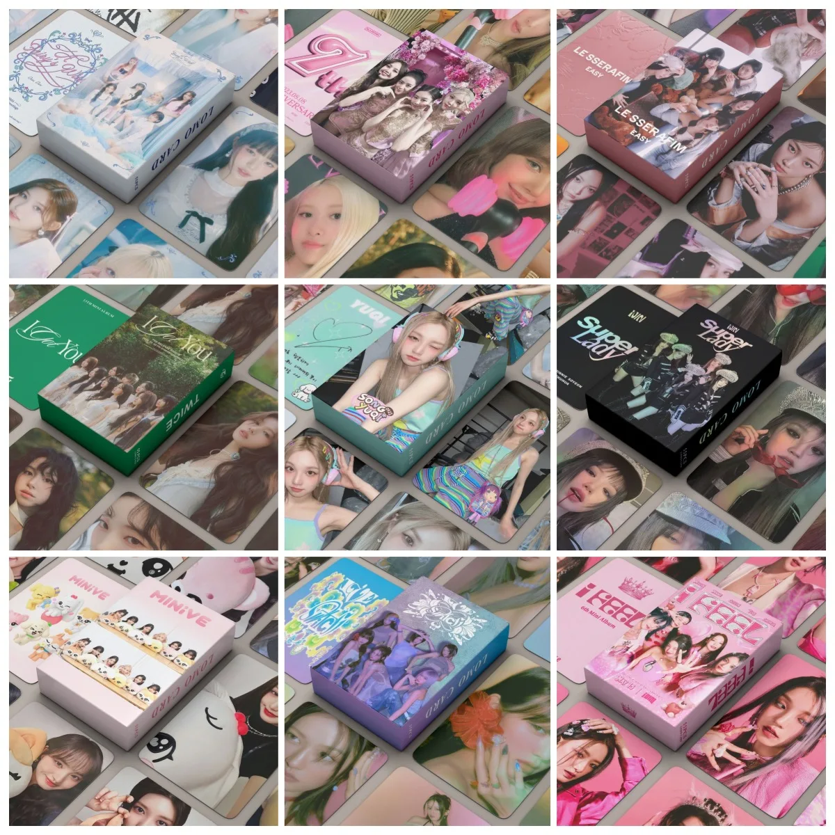 55Pcs/Set Kpop Lomo Card Stars Album Print HD Photocards Ready To BE Double Side Fans Gift Photocards  Cute Lomo Cards