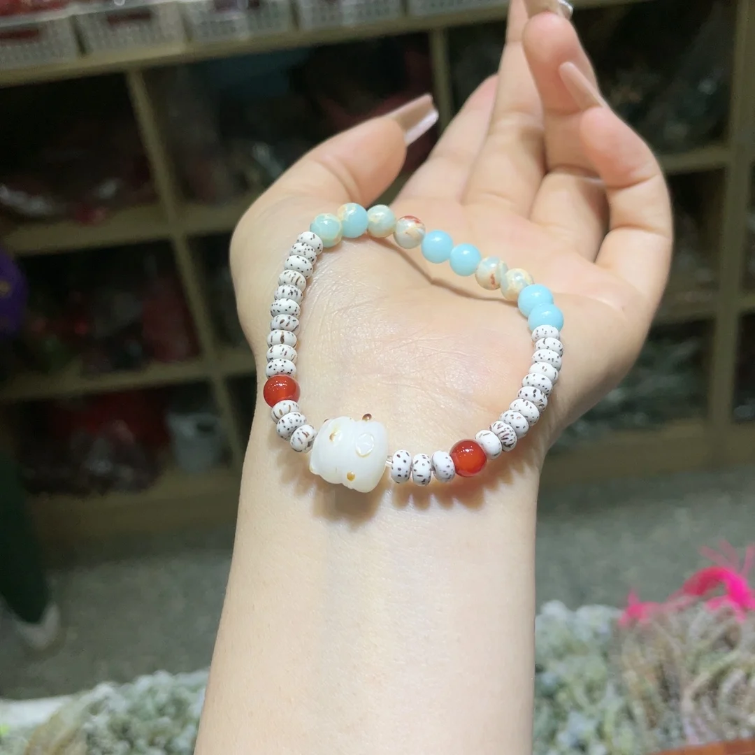 Star Moon Hainan Bodhi mini multi-circle original bracelet high-density Buddhist beads men and women bracelet Bodhi son