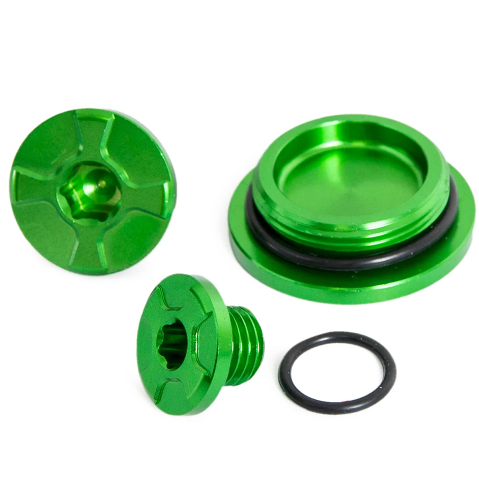 NICECNC Do Kawasaki KX250F 2011-2018 KX450F 2009-2018 KX250 KX450 2019 2020 Pokrywa rozrządu silnika Korek wlewu oleju Korek skrzyni korbowej