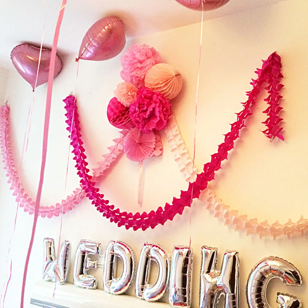 

Hanging Flowers for Decoration Four-Leaf Clover Latte Art Wedding Ceiling Paper Garland
