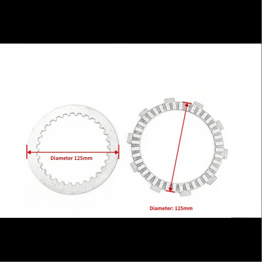 CQHZJ دراجة نارية مخلب قرص احتكاك لوحة عدة منصات القابض لكاواساكي NINJA400 400 Z400 عالية الجودة مخلب لوحة ألواح حديد