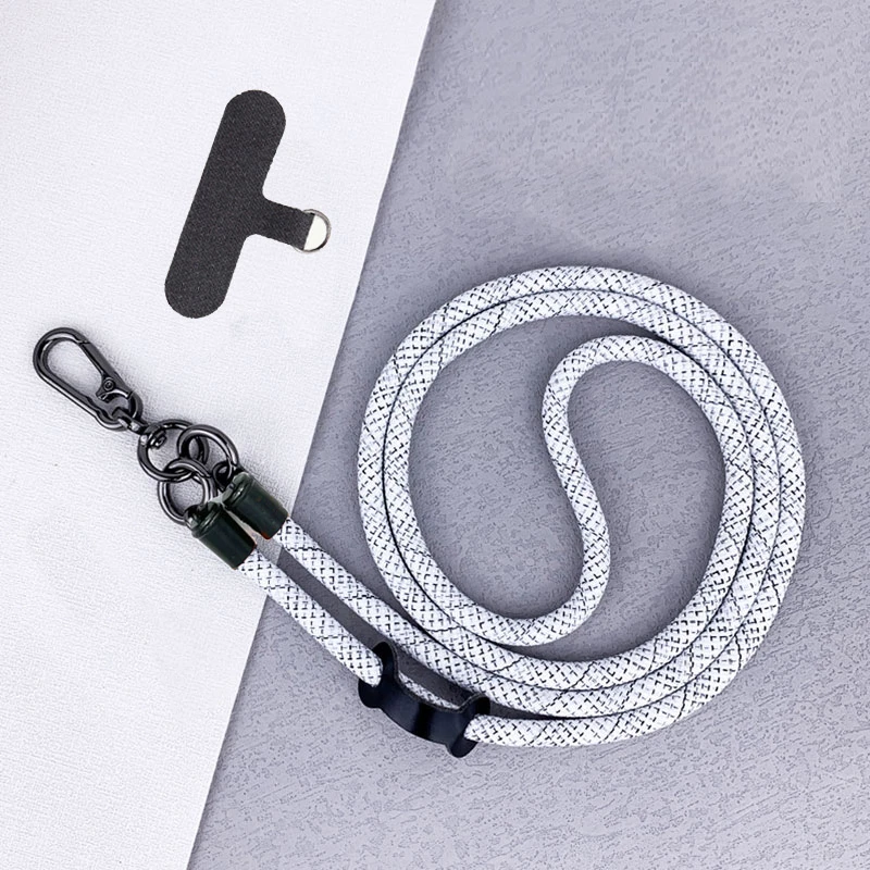 8mm , 1.2m Stylish Shoulder Strap Lanyard: Anti-Theft Necklace Cord for Trendy Mobile Phone Accessories