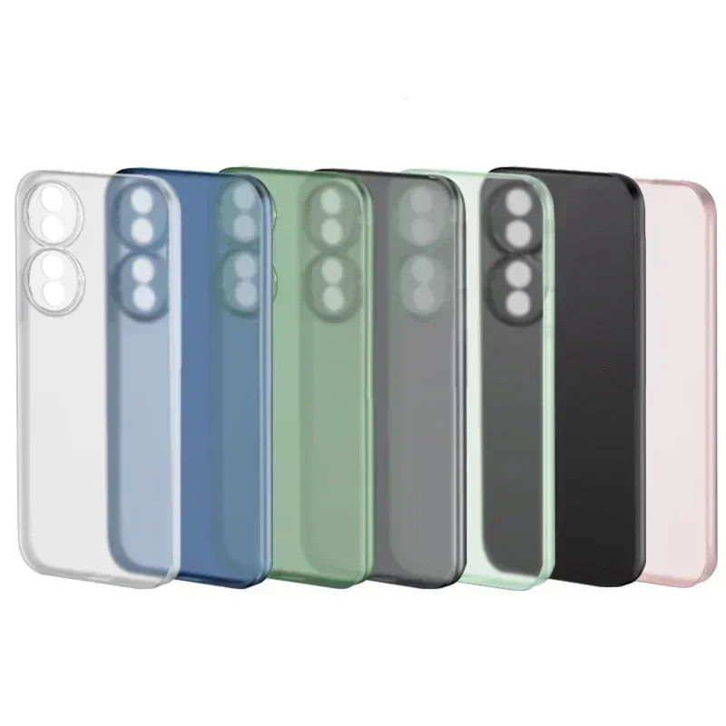 0.3 مللي متر رقيقة جدا غطاء من السيليكون لهواوي الشرف 90 70 50 80 برو SE شفاف ماتي لينة سليم الغطاء الخلفي قذيفة لون الحلوى بولي يوريثان