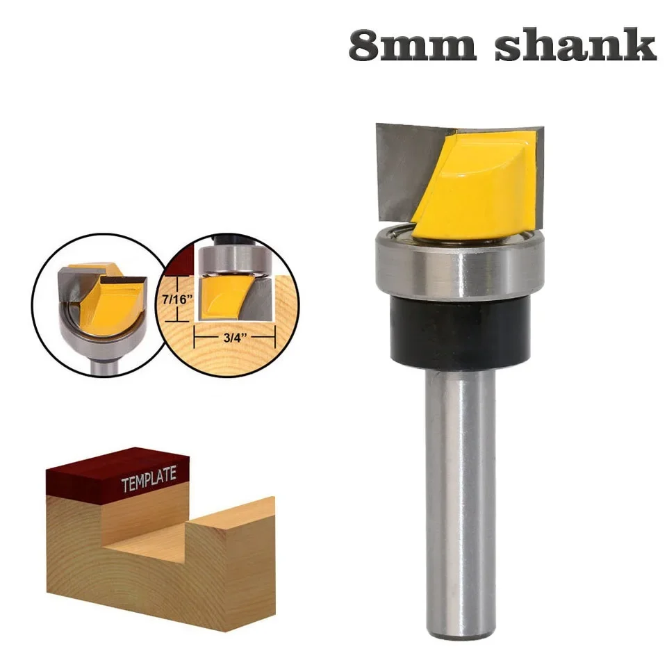 1PC Hinge Mortise/Template Router Bit - 3/4