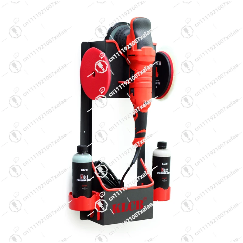Polishing machine bracket, multi-functional towel storage rack for car beauty