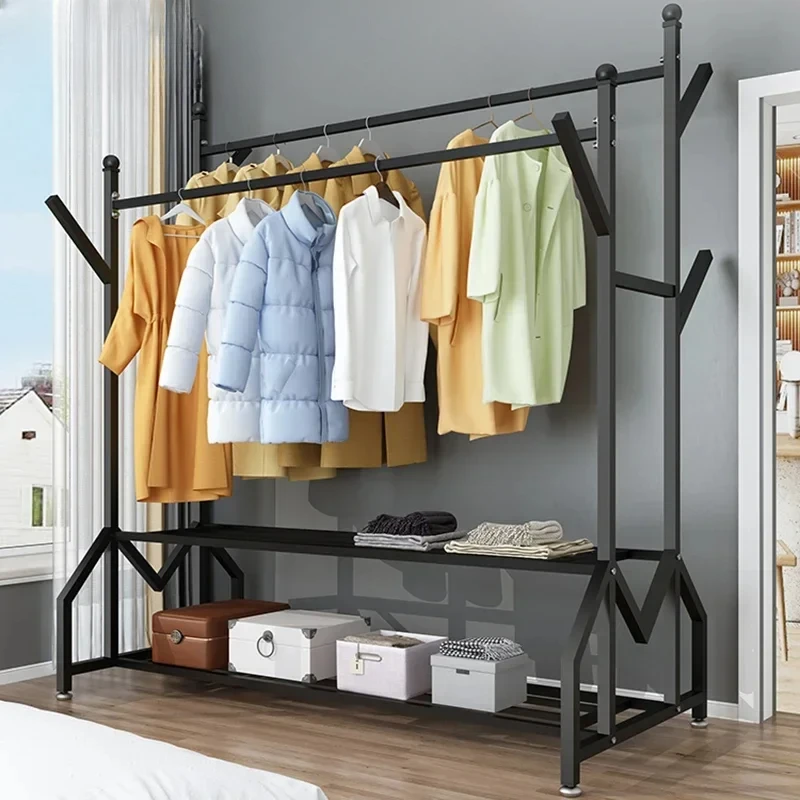 Hanger Clothing Garment Rack Clothes Wardrobes Heavy Duty Rolling Clothes Organizer with Wheel Perchero Coat Standing Coat Rack