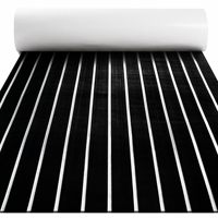 Boat Flooring EVA Foam Faux Teak Decking Sheet Self-Adhesive Marine Deck Carpet Boat Pontoon RV Kayak Floor 2400x450x6mm