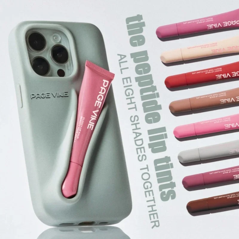 保湿透明リップグロスポリペプチドリップティント防水長期的な水分補給栄養ミラーふっくらリップ釉薬