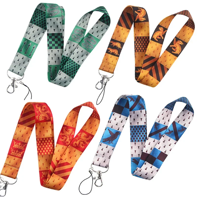 Green Orange Retro Pattern Lanyards Cool Neck Strap College Style Mobile Phone Keys ID Card Holder DIY Hanging Rope Lanyards