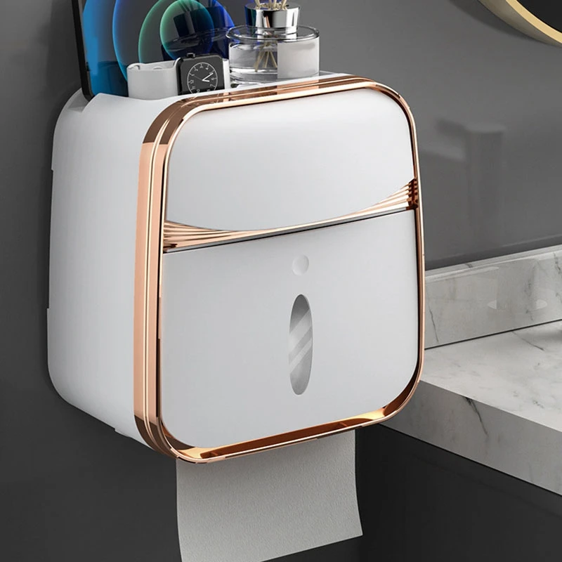 

Белая настенная водонепроницаемая коробка для туалетной бумаги без перфорации, коробка для туалетной бумаги, стойка для рулона туалетной бумаги