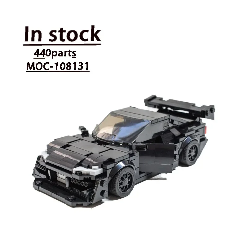 

MOC-108131 новый черный S15 Supercar сборка строчка модель MOC креативный пользовательский Детский образовательный строитель