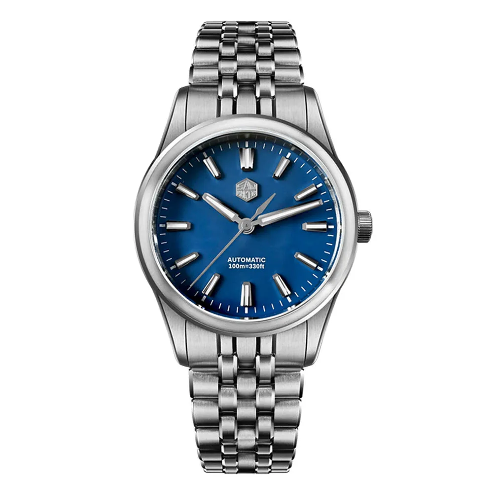 San Martin 36mm Gada Horloge Klassieke Eenvoudige Emaille Wijzerplaat Miyota 90S5 Origineel Ontwerp Jurk Mannen Automatische Mechanische Horloges SN0144