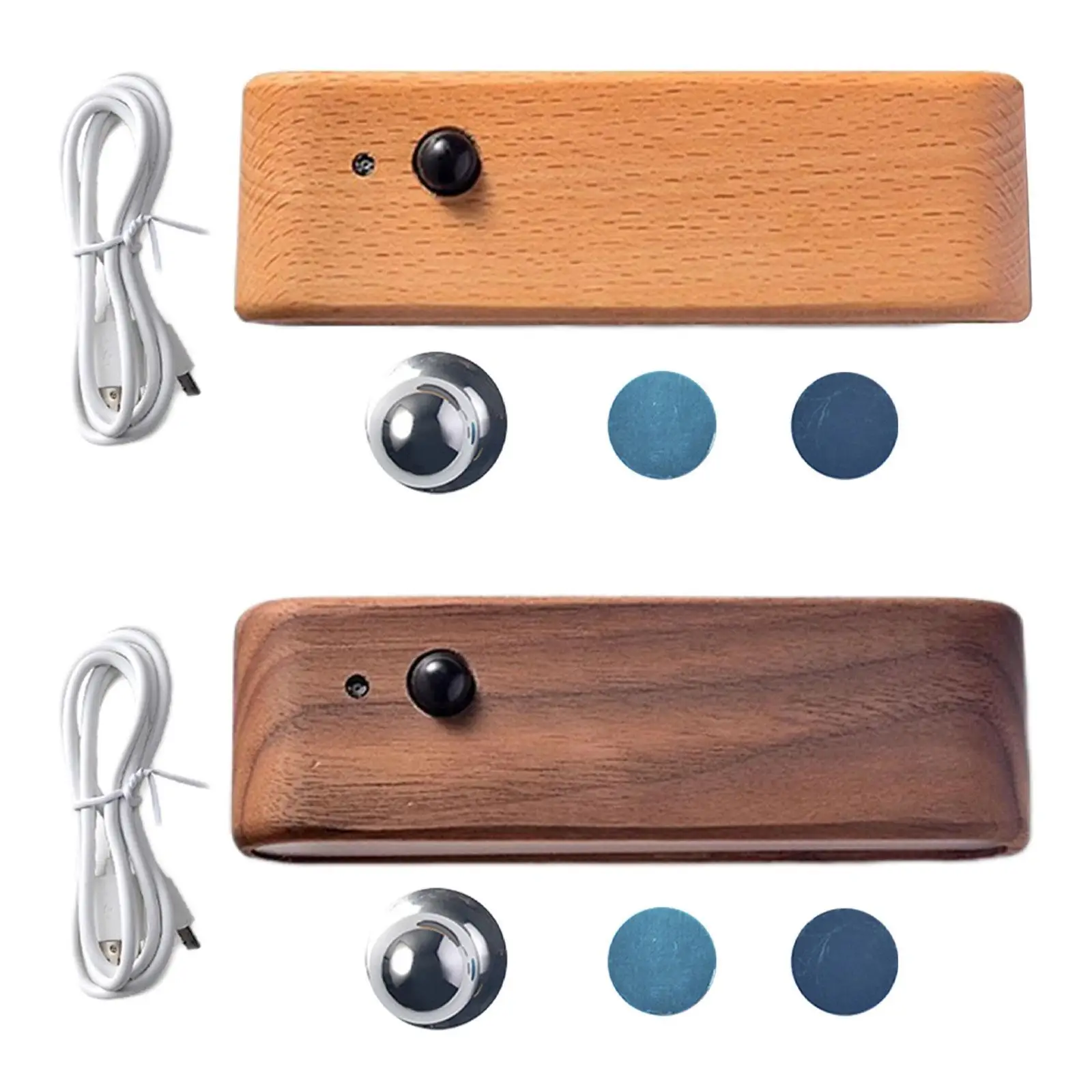 Luci notturne con sensore di movimento ricaricabili in legno per cucina camera da letto corridoio