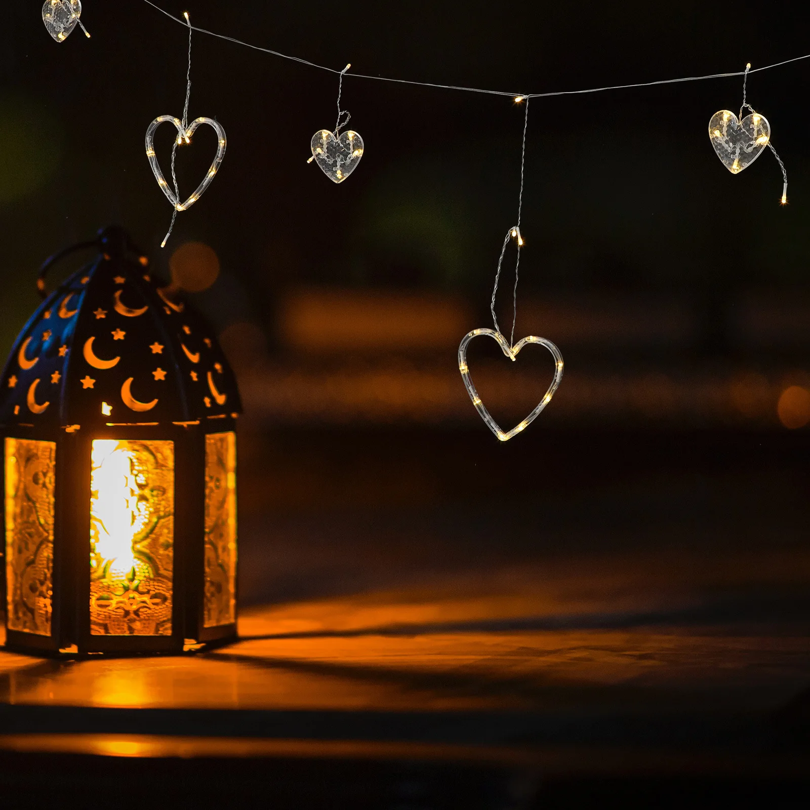 

Heart Window Curtain String Lights Powered LED Fairy Lights Bedroom Wall Decor Window Light Aesthetic Room Decor